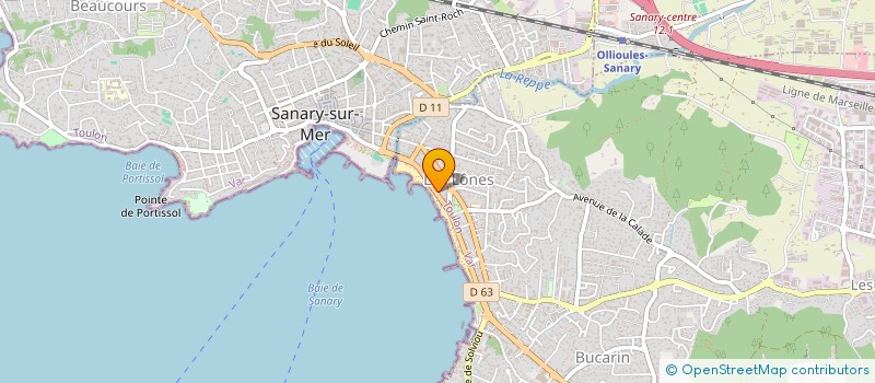 localisation de l'entreprise B 2 S IMMOBILIER à SIX-FOURS-LES-PLAGES