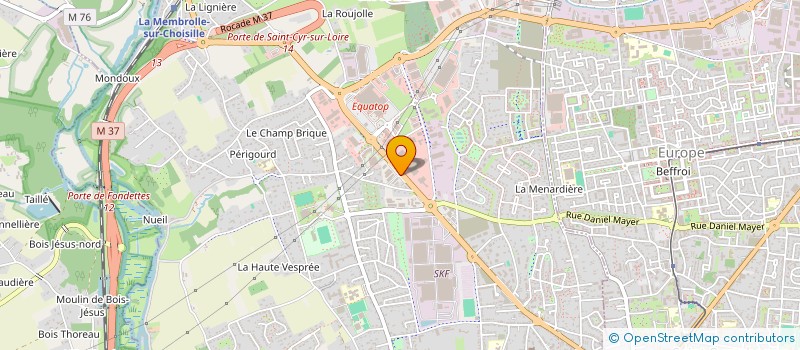 localisation de l'entreprise B.2.X.  SAINT-CYR-SUR-LOIRE