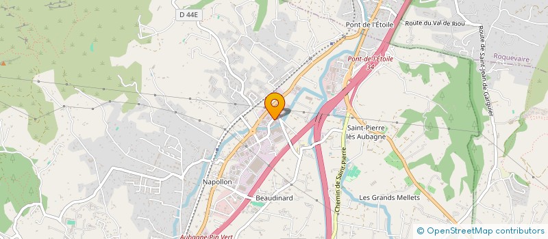 localisation de l'entreprise B 2000 COTE D'AZUR à AUBAGNE