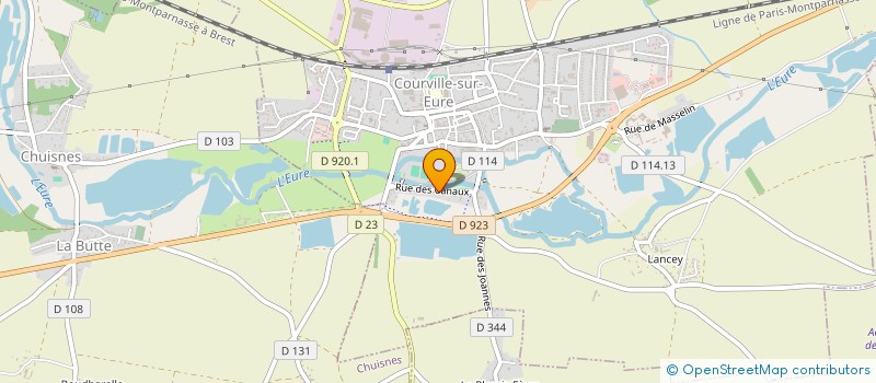 localisation de l'entreprise B 28 à COURVILLE-SUR-EURE