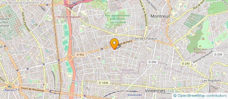 localisation de l'entreprise B 29 INTERNATIONAL à MONTREUIL