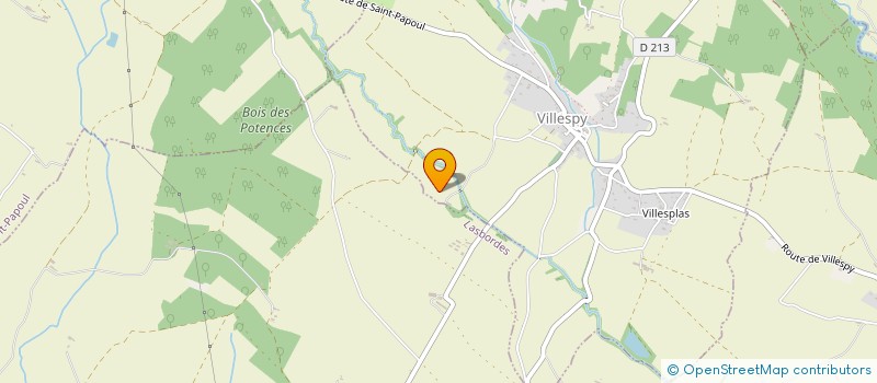 localisation de l'entreprise B 3 B  VILLESPY