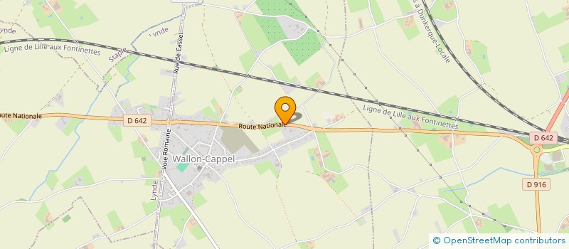 localisation de l'entreprise B 3 D HOLDING  WALLON-CAPPEL