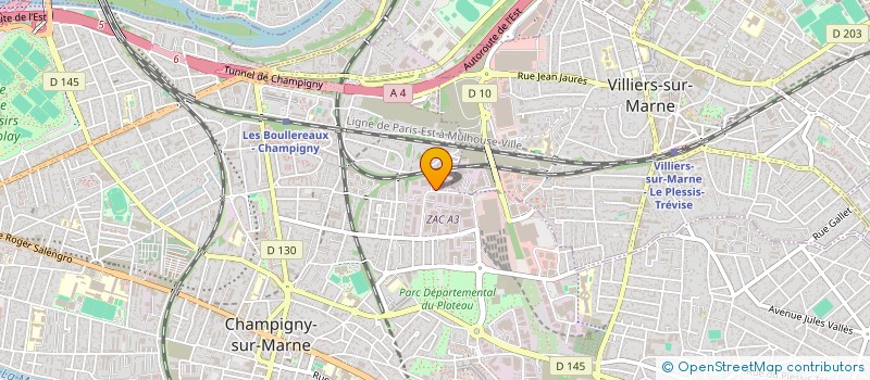 localisation de l'entreprise B 3P HOLDING à CHAMPIGNY-SUR-MARNE
