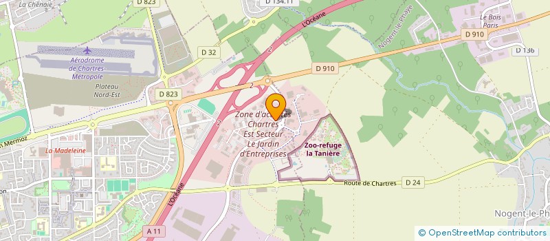 localisation de l'entreprise B.4.C à CHARTRES