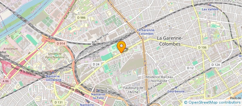 localisation de l'entreprise B 4 CONSULTING à LA GARENNE-COLOMBES