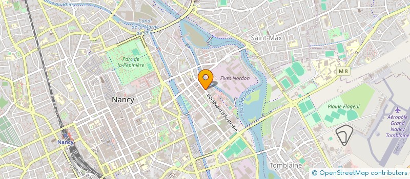 localisation de l'entreprise B 4 E à NANCY