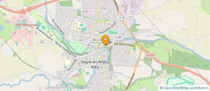 localisation de l'entreprise B 4 IMMOBILIER  SEGRE-EN-ANJOU BLEU