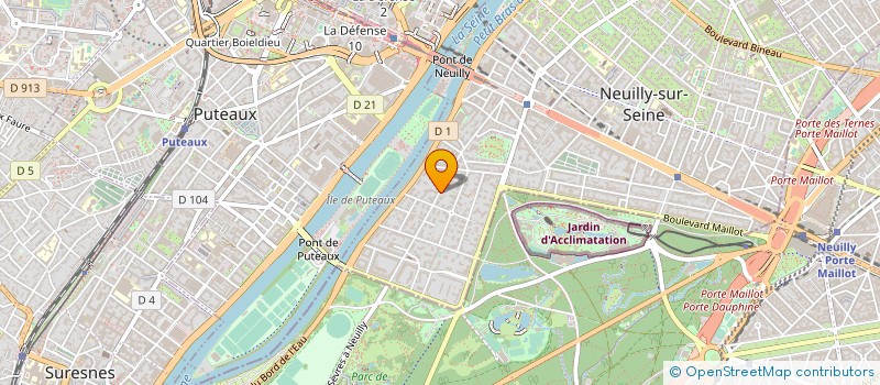 localisation de l'entreprise B+5 à NEUILLY-SUR-SEINE