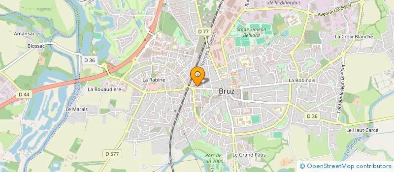 localisation de l'entreprise B  BRUZ