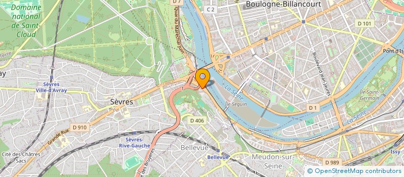 localisation de l'entreprise B 612 EVENEMENTS à SEVRES