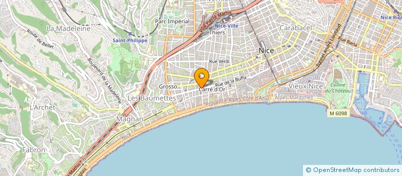 localisation de l'entreprise B 64 à NICE
