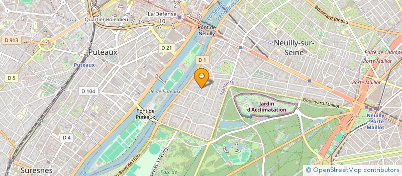 localisation de l'entreprise B+7 à NEUILLY-SUR-SEINE