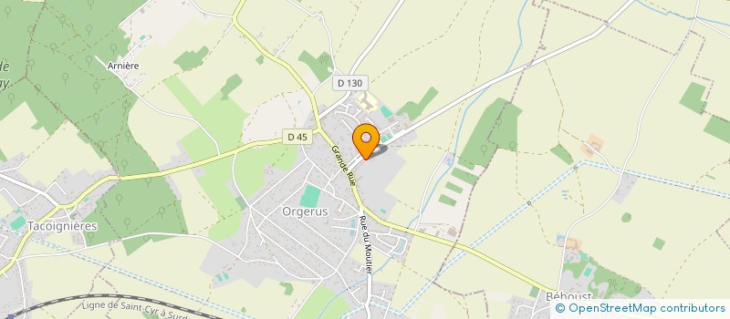 localisation de l'entreprise B.78 à ORGERUS
