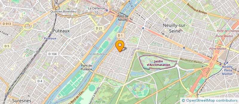 localisation de l'entreprise B+8 à NEUILLY-SUR-SEINE