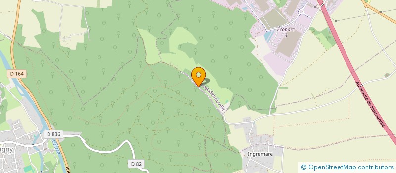 localisation de l'entreprise B  HEUDEBOUVILLE