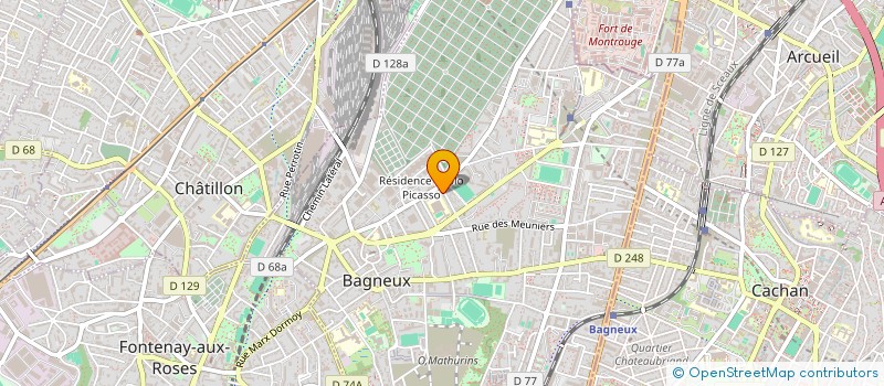 localisation de l'entreprise B 88 à BAGNEUX