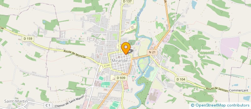 localisation de l'entreprise B&A 32  MIRANDE