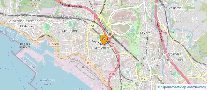 localisation de l'entreprise B.A  MARSEILLE