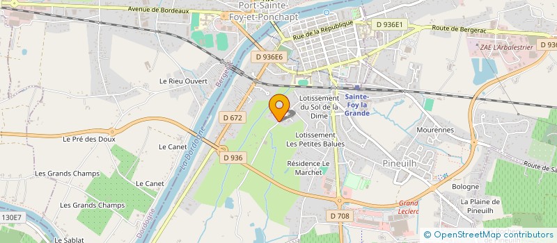 localisation de l'entreprise B.A  PINEUILH