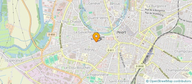 localisation de l'entreprise B.A.79  NIORT