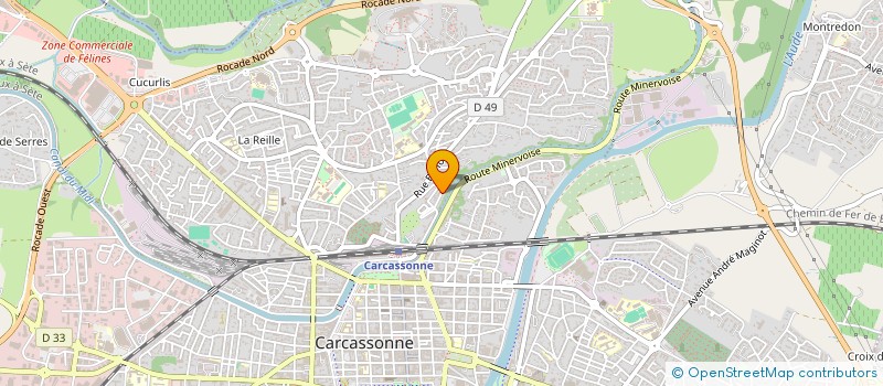 localisation de l'entreprise B&A à CARCASSONNE