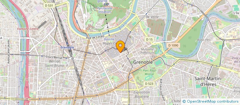 localisation de l'entreprise B&A à GRENOBLE