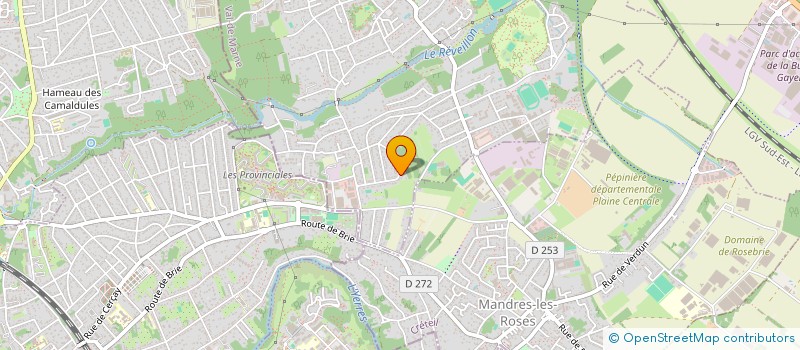 localisation de l'entreprise B.A.  VILLECRESNES