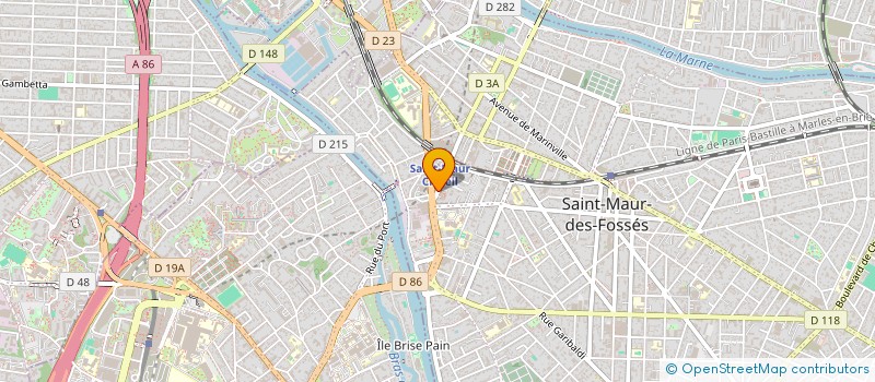 localisation de l'entreprise B & A ARCHITECTES  CRETEIL