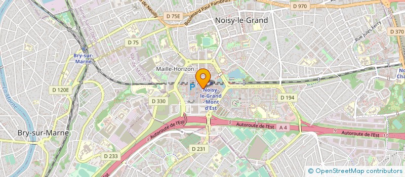 localisation de l'entreprise B.A.B. à NOISY-LE-GRAND