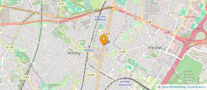 localisation de l'entreprise B A B à ANTONY