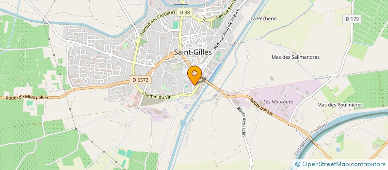 localisation de l'entreprise B.A.B. à SAINT-GILLES