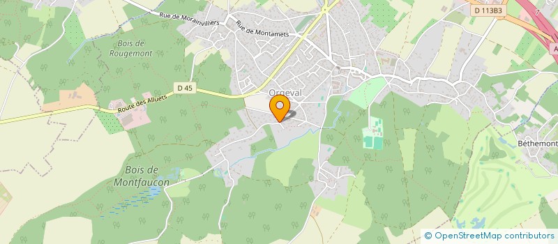 localisation de l'entreprise B A B à ORGEVAL