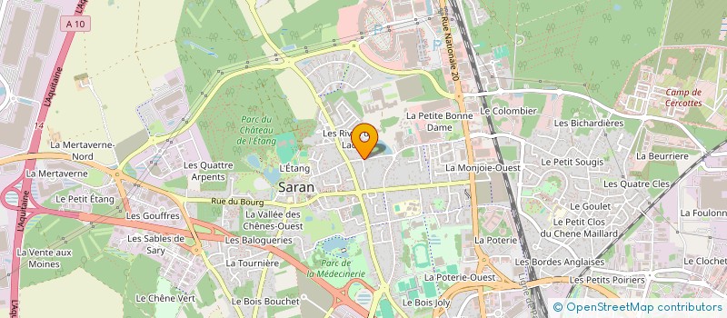 localisation de l'entreprise B.A.B FACTORY  SARAN