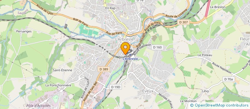 localisation de l'entreprise B.A.B. PRO CONCEPT  L'ARBRESLE