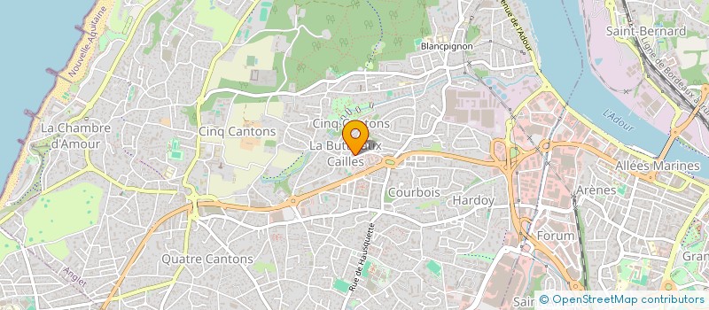 localisation de l'entreprise B.A.B. TELECOM  ANGLET