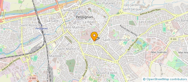 localisation de l'entreprise B.A. - BA à PERPIGNAN