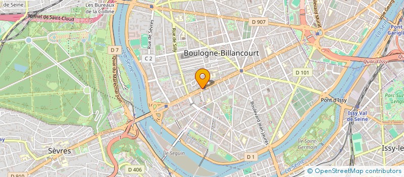 localisation de l'entreprise B-A BA à BOULOGNE-BILLANCOURT