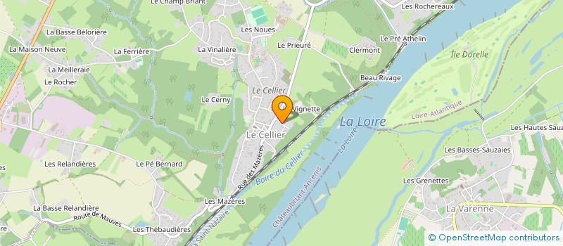 localisation de l'entreprise B.A - BA  LE CELLIER