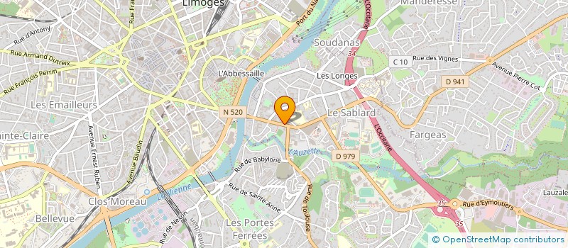localisation de l'entreprise B.A.BA EVENEMENTS à LIMOGES