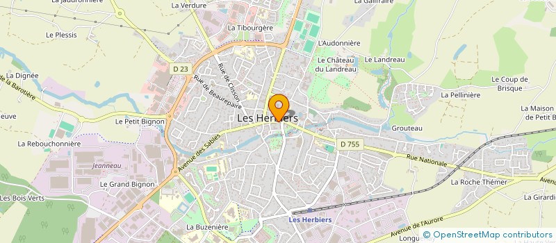 localisation de l'entreprise B.A BA MUSIC SARL à LES HERBIERS