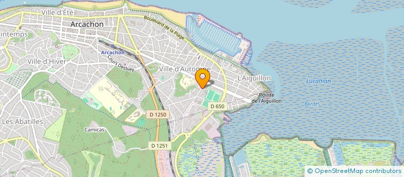 localisation de l'entreprise B A BOIS à ARCACHON