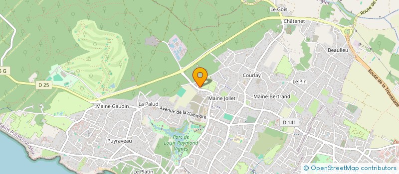 localisation de l'entreprise B.A.C  SAINT-PALAIS-SUR-MER