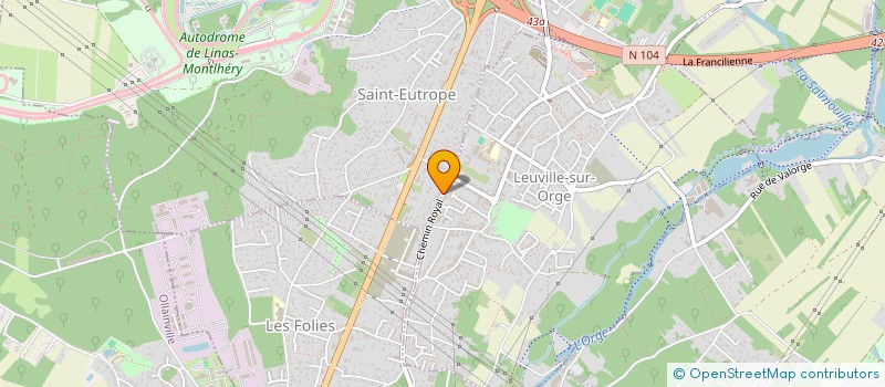 localisation de l'entreprise B.A.C.  LINAS