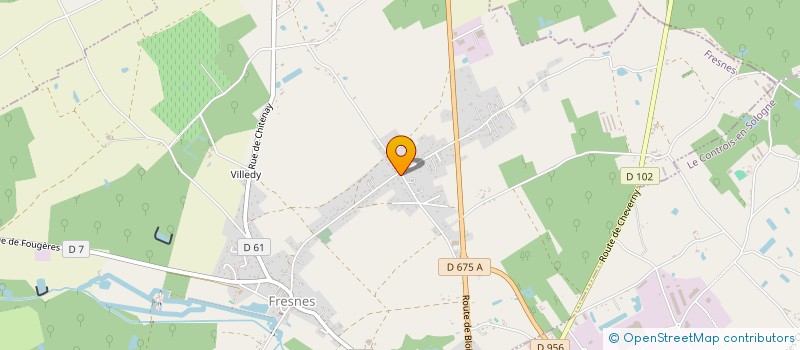 localisation de l'entreprise B.A.C.A.  FRESNES