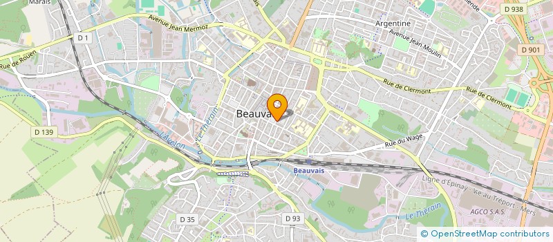 localisation de l'entreprise B.A.C.A LOISIRS  BEAUVAIS