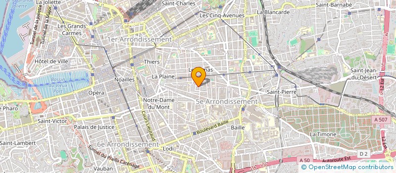 localisation de l'entreprise B.A.C.C. à MARSEILLE
