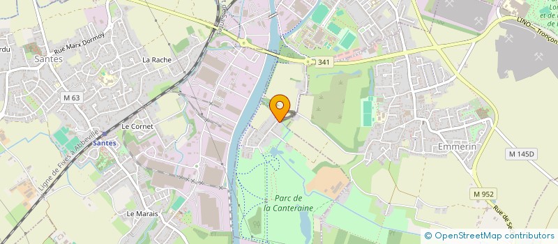 localisation de l'entreprise B.A.C.H.E  HAUBOURDIN