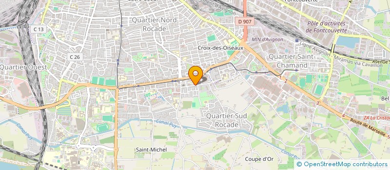 localisation de l'entreprise B.A.C.M. à AVIGNON
