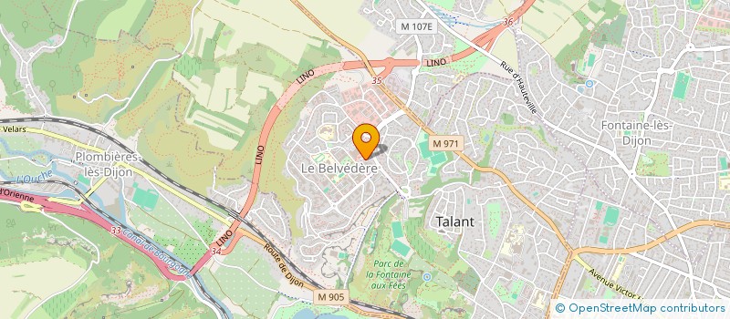 localisation de l'entreprise B.A.C.M.  TALANT